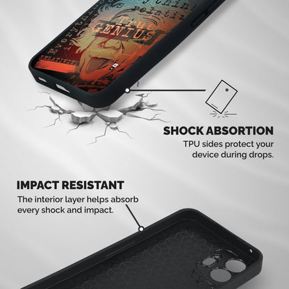 True Genius Shockproof Hybrid Protection (Metal + TPU) Back Case Cover