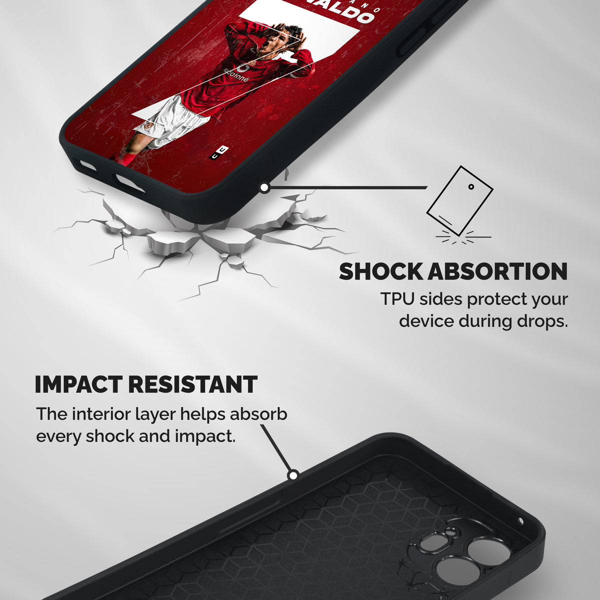 Ultimate Legend 7 Shockproof Hybrid Protection (Metal + TPU) Back Case Cover
