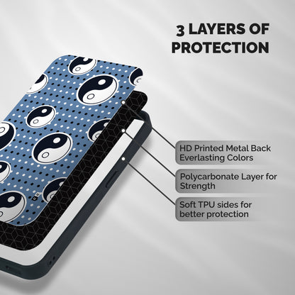 Ultimate Yin Yang Shockproof Hybrid Protection (Metal + TPU) Back Case Cover