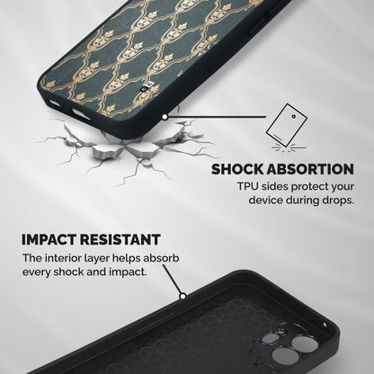 Ultra Beauty Pattern Shockproof Hybrid Protection (Metal + TPU) Back Case Cover