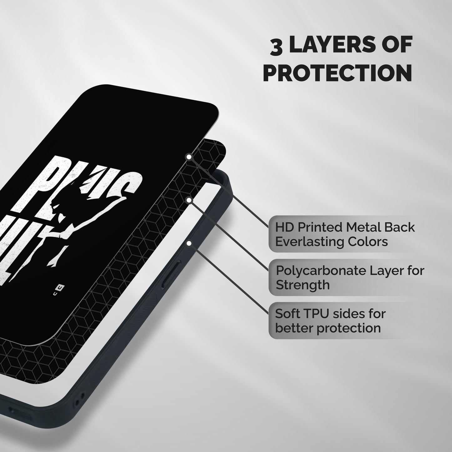 Ultra Plus Shockproof Hybrid Protection (Metal + TPU) Back Case Cover