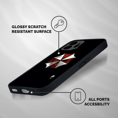 Umbrella Design Shockproof Hybrid Protection (Metal + TPU) Back Case Cover