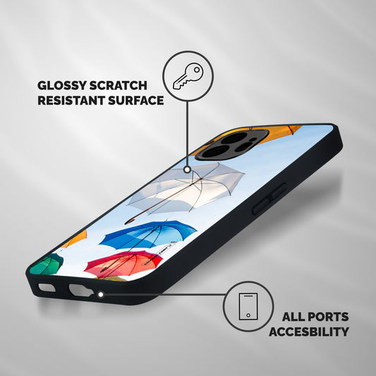 Umbrella Sky Shockproof Hybrid Protection (Metal + TPU) Back Case Cover