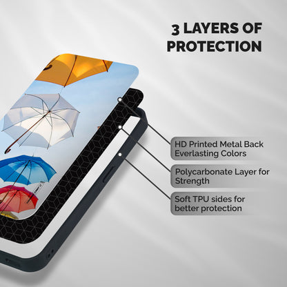 Umbrella Sky Shockproof Hybrid Protection (Metal + TPU) Back Case Cover