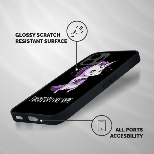 Unicorn Morning Shockproof Hybrid Protection (Metal + TPU) Back Case Cover