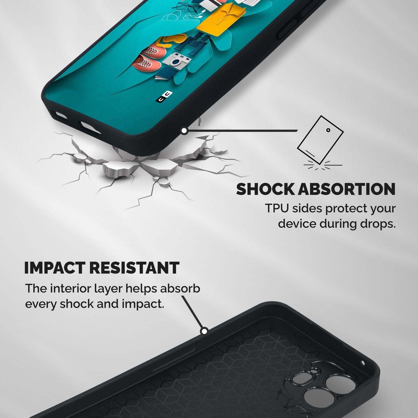 Vacay Vibes Shockproof Hybrid Protection (Metal + TPU) Back Case Cover
