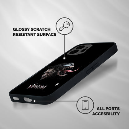 Venom Rage Shockproof Hybrid Protection (Metal + TPU) Back Case Cover