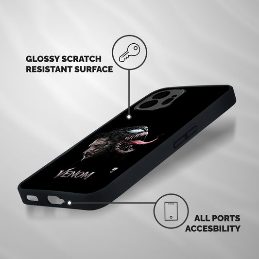 Venom Rage Shockproof Hybrid Protection (Metal + TPU) Back Case Cover