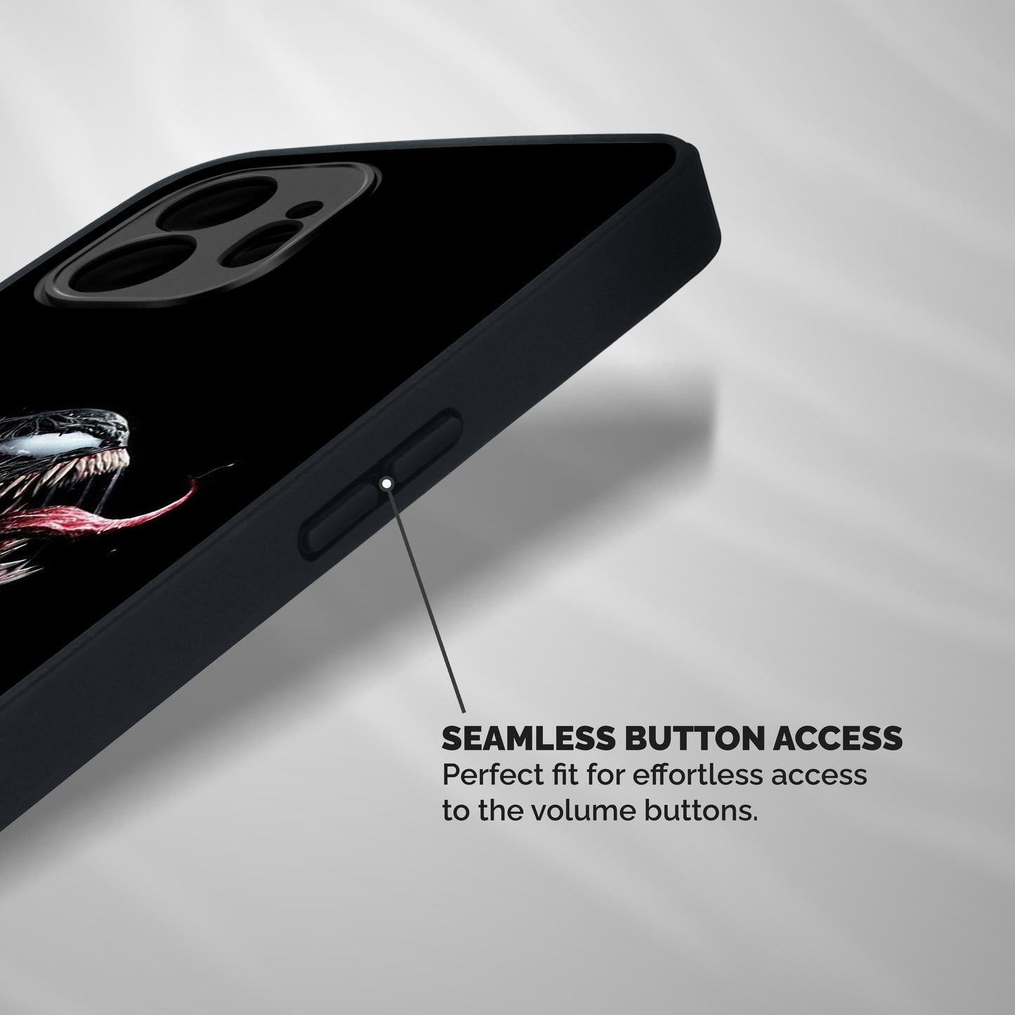 Venom Rage Shockproof Hybrid Protection (Metal + TPU) Back Case Cover