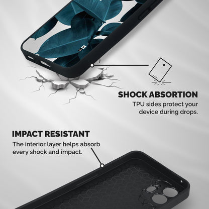 Very Aesthetic Leafs Shockproof Hybrid Protection (Metal + TPU) Back Case Cover