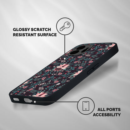 Very Leafy Pattern Shockproof Hybrid Protection (Metal + TPU) Back Case Cover