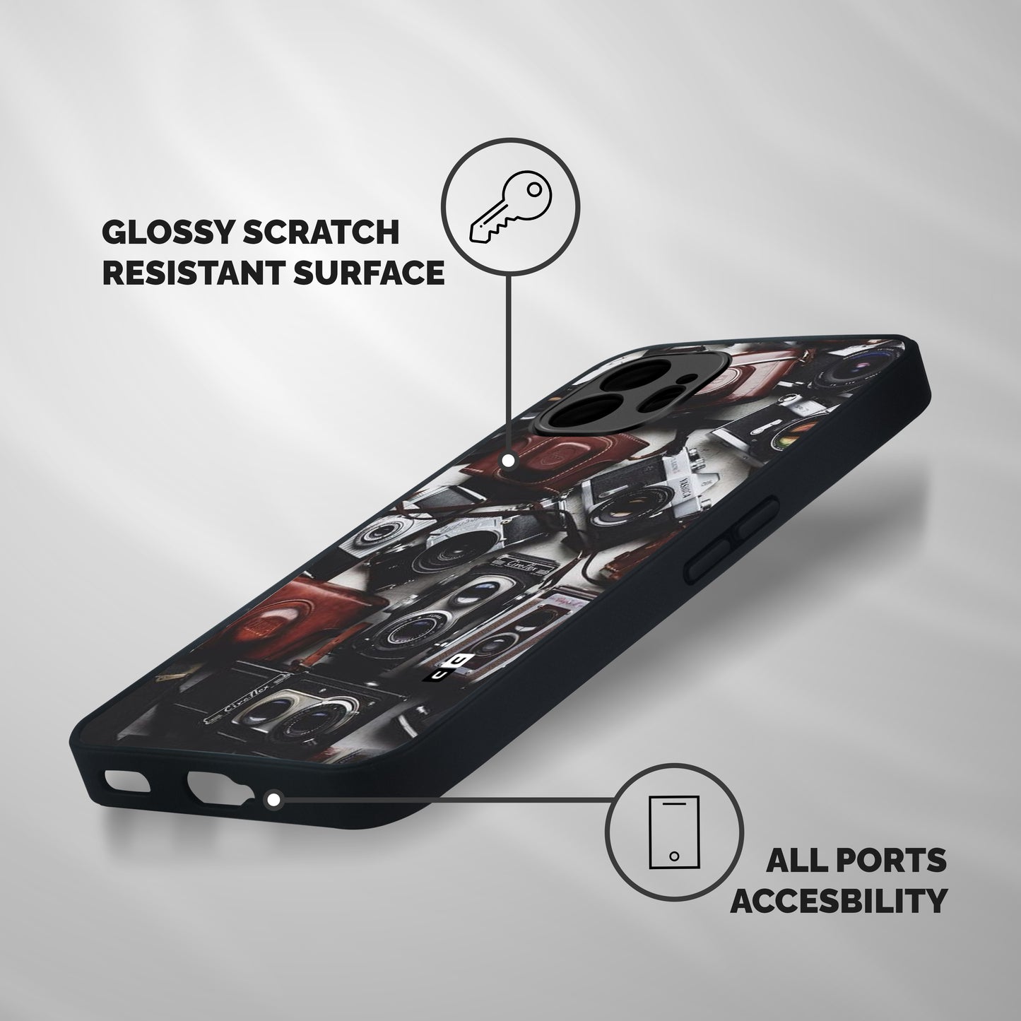 Vintage Beauty Shutter Shockproof Hybrid Protection (Metal + TPU) Back Case Cover