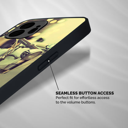 Vintage Bicycle Shockproof Hybrid Protection (Metal + TPU) Back Case Cover