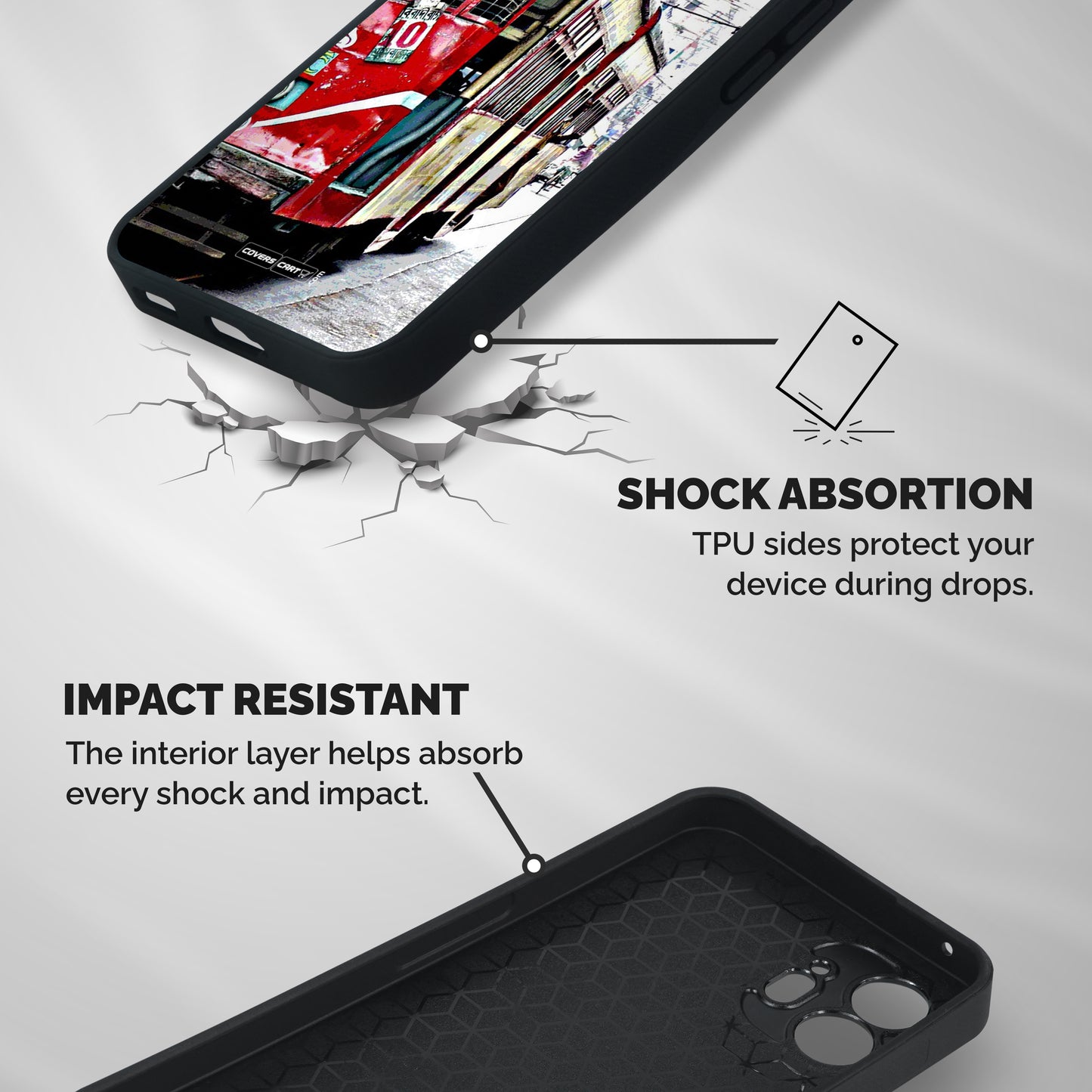 Vintage Citystyle Shockproof Hybrid Protection (Metal + TPU) Back Case Cover