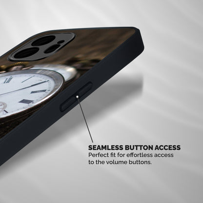 Vintage Clock Shockproof Hybrid Protection (Metal + TPU) Back Case Cover