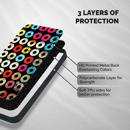 Vintage Collection CDs Shockproof Hybrid Protection (Metal + TPU) Back Case Cover