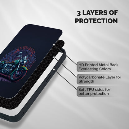 Vintage Desi Bike Shockproof Hybrid Protection (Metal + TPU) Back Case Cover