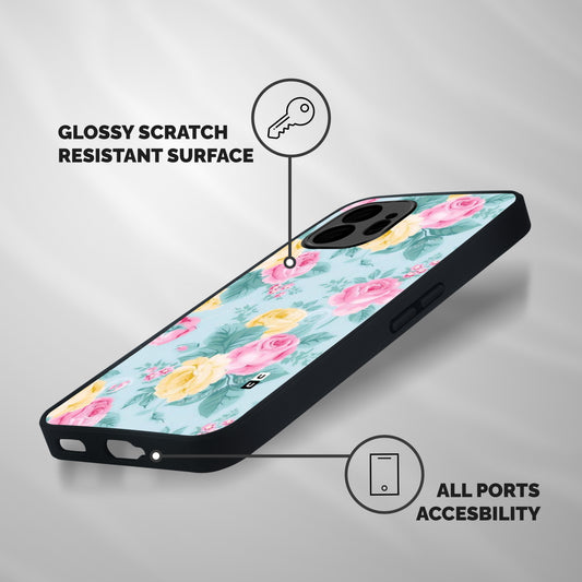 Vintage Pastels Shockproof Hybrid Protection (Metal + TPU) Back Case Cover