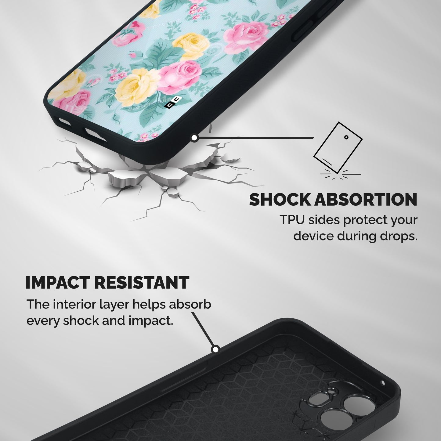 Vintage Pastels Shockproof Hybrid Protection (Metal + TPU) Back Case Cover
