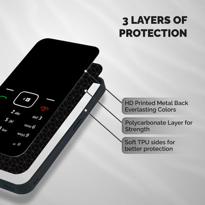 Vintage Smart Phone Shockproof Hybrid Protection (Metal + TPU) Back Case Cover