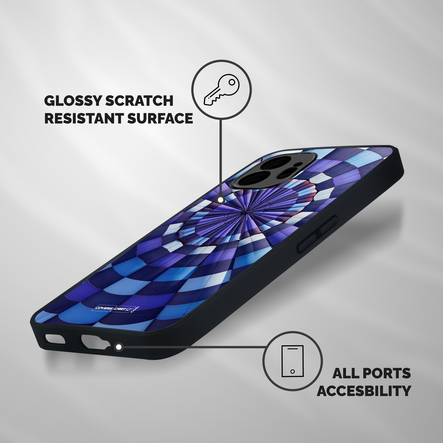 Violet Wonder Shockproof Hybrid Protection (Metal + TPU) Back Case Cover