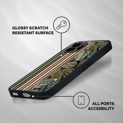Visual Art Leafs Shockproof Hybrid Protection (Metal + TPU) Back Case Cover