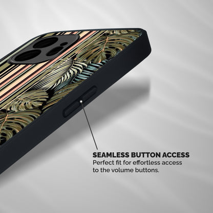 Visual Art Leafs Shockproof Hybrid Protection (Metal + TPU) Back Case Cover