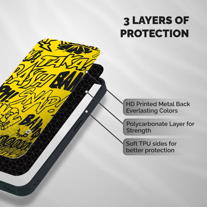 Vroom Snap Shockproof Hybrid Protection (Metal + TPU) Back Case Cover