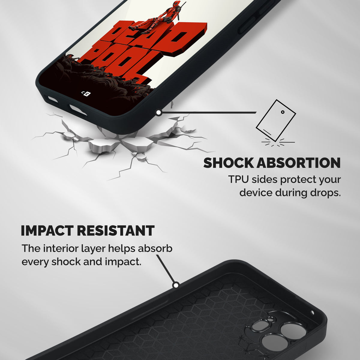 Wade Watching Shockproof Hybrid Protection (Metal + TPU) Back Case Cover