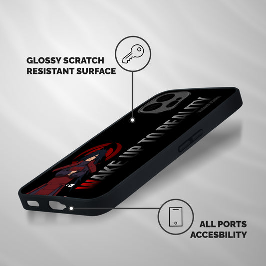 Wake Up Madara Uchiha Shockproof Hybrid Protection (Metal + TPU) Back Case Cover