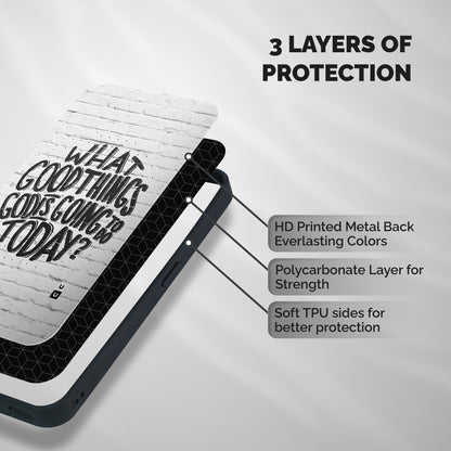 Wall Good Shockproof Hybrid Protection (Metal + TPU) Back Case Cover