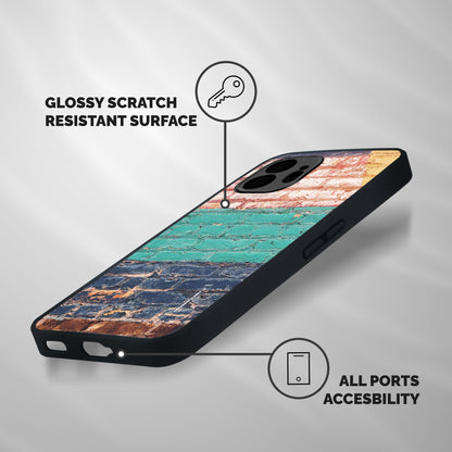 Wall Grafitty Shockproof Hybrid Protection (Metal + TPU) Back Case Cover