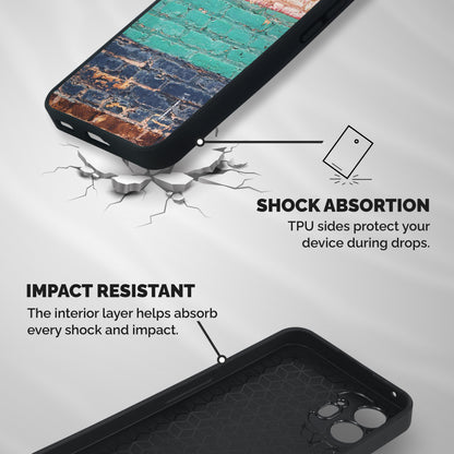 Wall Grafitty Shockproof Hybrid Protection (Metal + TPU) Back Case Cover