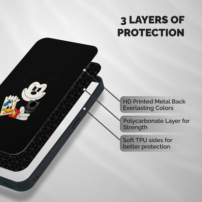 Wanted Duck Shockproof Hybrid Protection (Metal + TPU) Back Case Cover