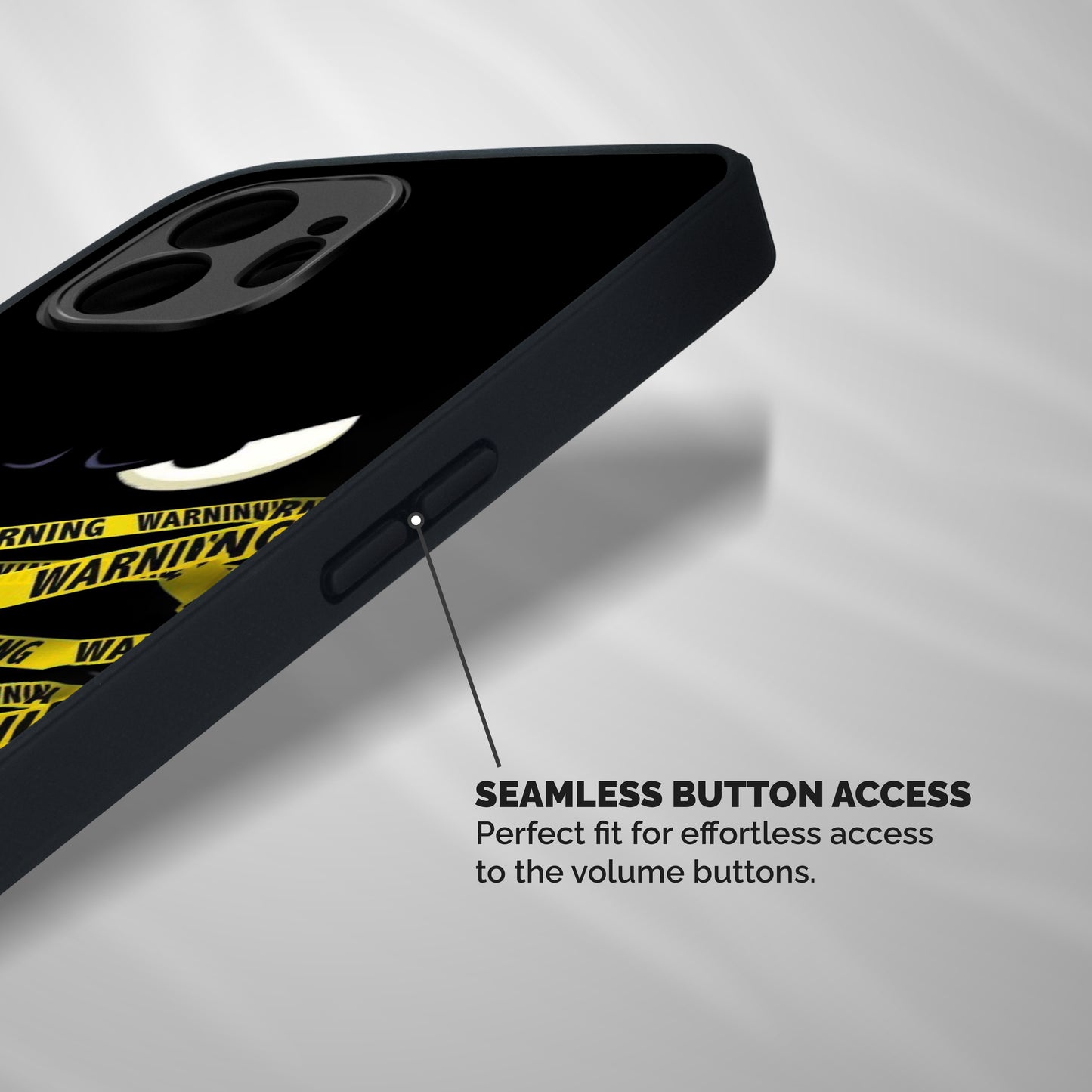 Warning Eyes Shockproof Hybrid Protection (Metal + TPU) Back Case Cover