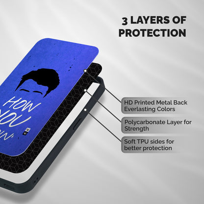 Wassup You Shockproof Hybrid Protection (Metal + TPU) Back Case Cover