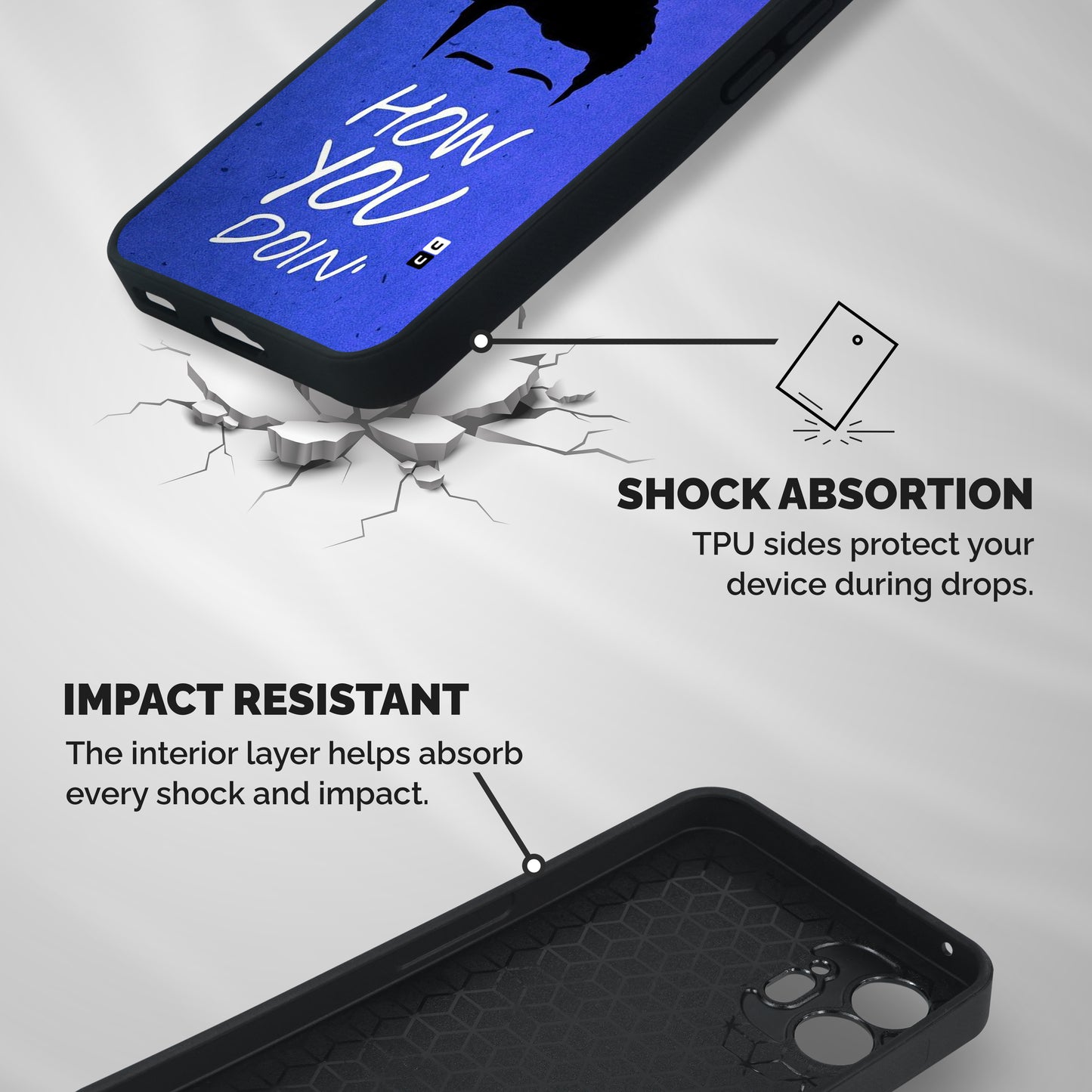Wassup You Shockproof Hybrid Protection (Metal + TPU) Back Case Cover