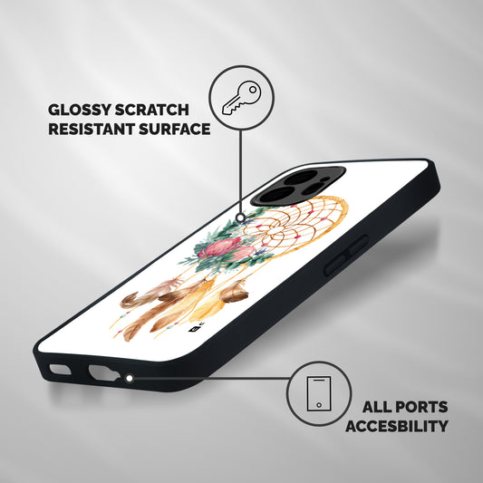 Watercolor Dreamcatcher Shockproof Hybrid Protection (Metal + TPU) Back Case Cover