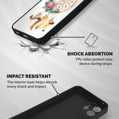 Watercolor Dreamcatcher Shockproof Hybrid Protection (Metal + TPU) Back Case Cover