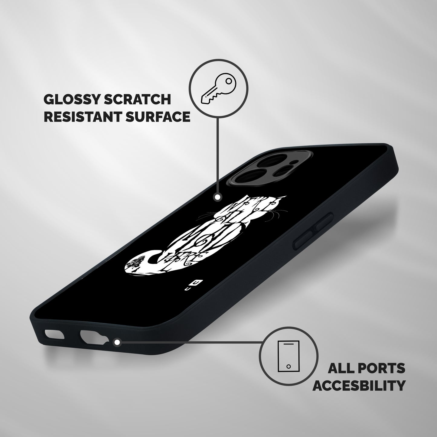 We All Mad Here Shockproof Hybrid Protection (Metal + TPU) Back Case Cover