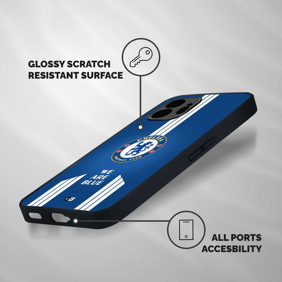 We Are Blue Shockproof Hybrid Protection (Metal + TPU) Back Case Cover