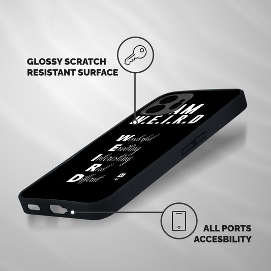Weird Me Shockproof Hybrid Protection (Metal + TPU) Back Case Cover