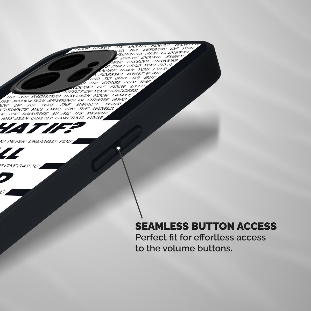 What If Shockproof Hybrid Protection (Metal + TPU) Back Case Cover