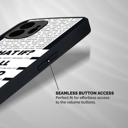 What If Shockproof Hybrid Protection (Metal + TPU) Back Case Cover