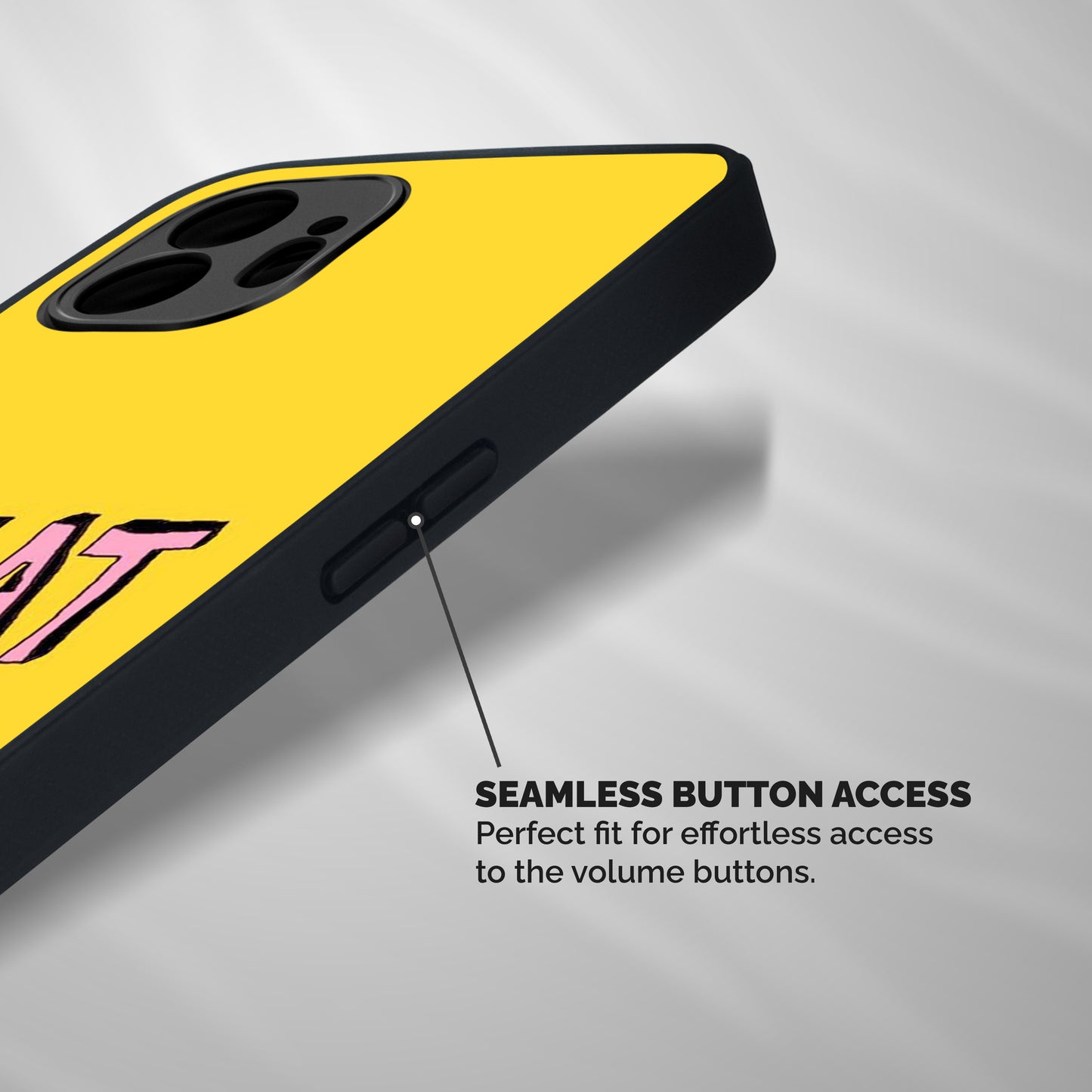 Whatever Yellow Shockproof Hybrid Protection (Metal + TPU) Back Case Cover