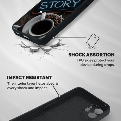 Whats Your Story Shockproof Hybrid Protection (Metal + TPU) Back Case Cover