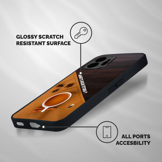 Whats Your Tea Story Shockproof Hybrid Protection (Metal + TPU) Back Case Cover