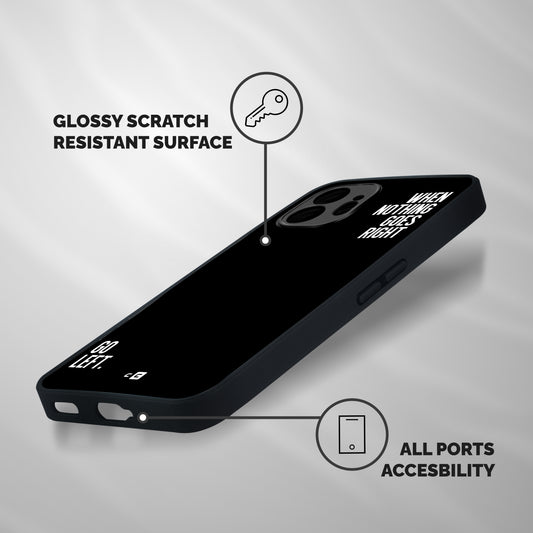 When Nothing Goes Right Shockproof Hybrid Protection (Metal + TPU) Back Case Cover