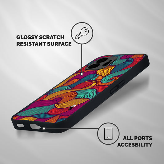 Whimsical Colors Shockproof Hybrid Protection (Metal + TPU) Back Case Cover
