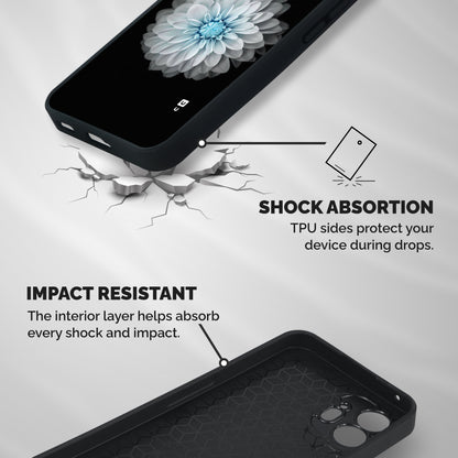 White Bloom Shockproof Hybrid Protection (Metal + TPU) Back Case Cover